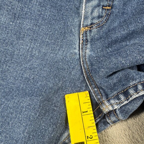 Wrangler Vintage Mom Jeans Women’s 12x34 High Rise 90s Y2K Blue Denim - Picture 8 of 9